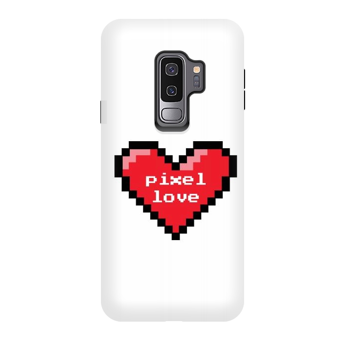 Galaxy S9 plus StrongFit Pixel love by Laura Nagel