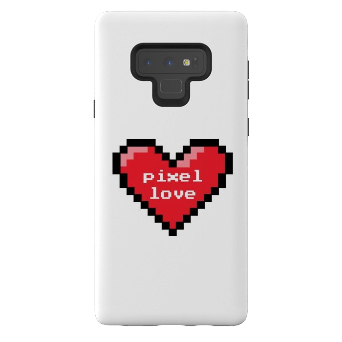 Galaxy Note 9 StrongFit Pixel love by Laura Nagel