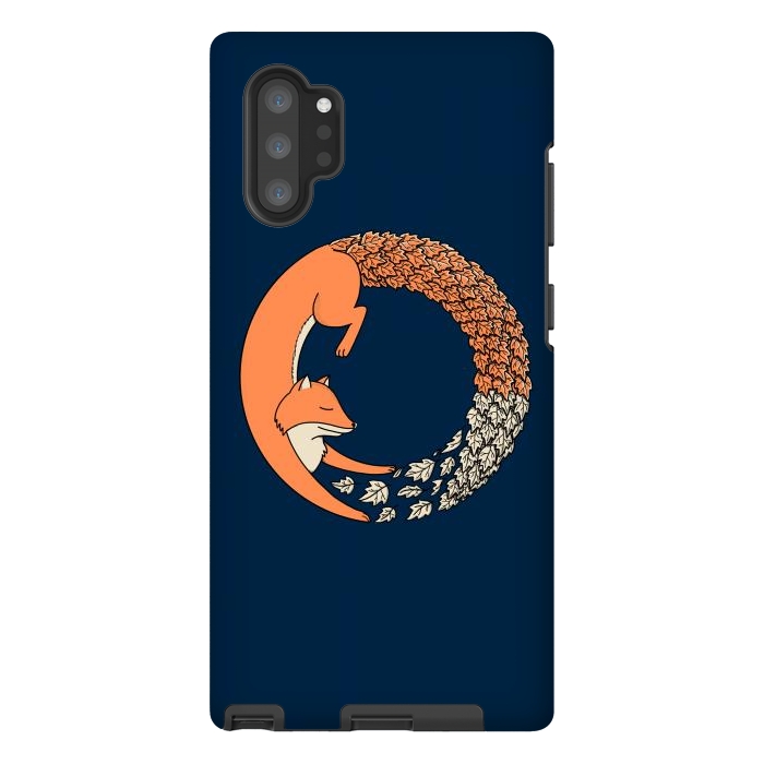 Galaxy Note 10 plus StrongFit Fox Circle 2 by Coffee Man