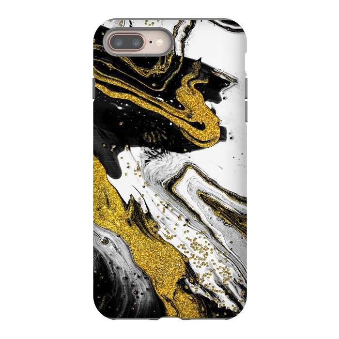 iPhone 7 plus StrongFit Luxe Black and Gold by Ashley Camille