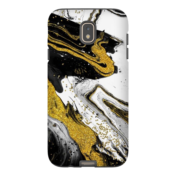 Galaxy J7 StrongFit Luxe Black and Gold by Ashley Camille