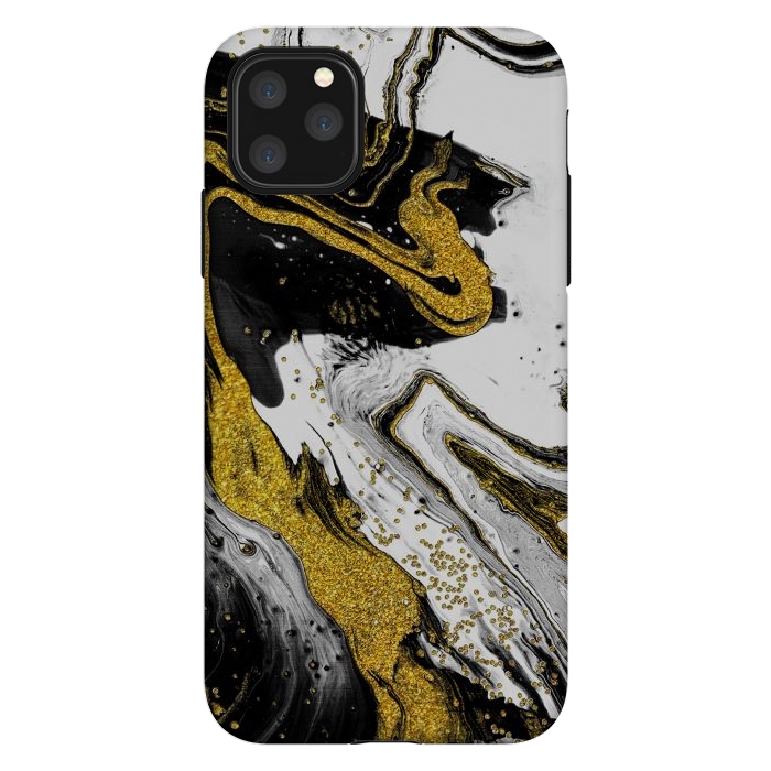 iPhone 11 Pro Max StrongFit Luxe Black and Gold by Ashley Camille