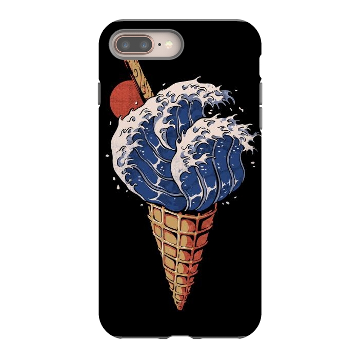 iPhone 7 plus StrongFit Kanagawa Ice Cream  by Ilustrata