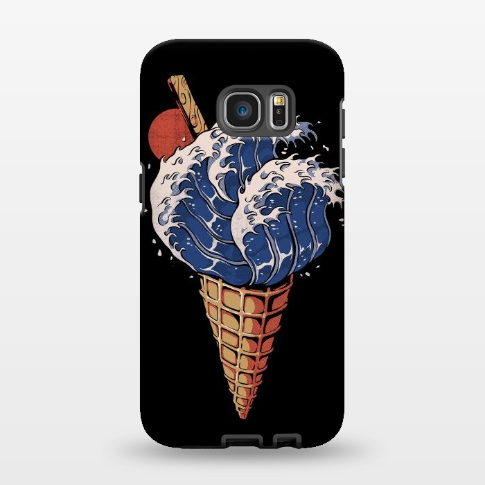 Galaxy S7 EDGE StrongFit Kanagawa Ice Cream  by Ilustrata