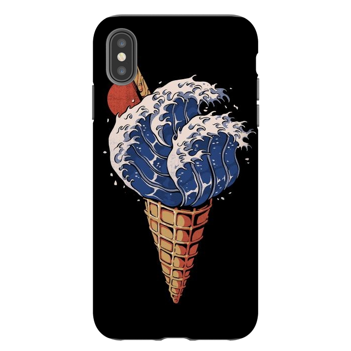 iPhone Xs Max StrongFit Kanagawa Ice Cream  by Ilustrata