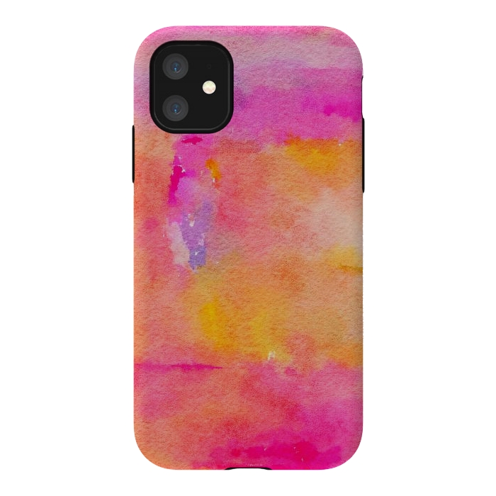 iPhone 11 StrongFit Be A Rainbow In Someone's Cloud | Modern Bohemian Watercolor Painting Optimism Positivity Good Vibes by Uma Prabhakar Gokhale