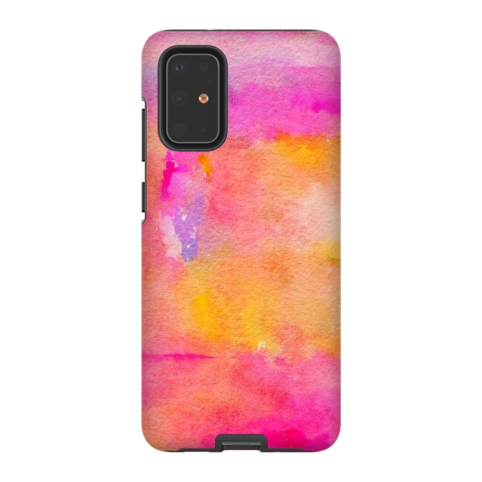 Galaxy S20 Plus StrongFit Be A Rainbow In Someone's Cloud | Modern Bohemian Watercolor Painting Optimism Positivity Good Vibes by Uma Prabhakar Gokhale