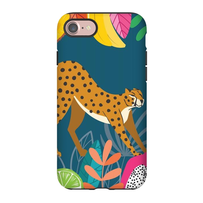 iPhone 7 StrongFit Cheetah stretching in the wild by Jelena Obradovic