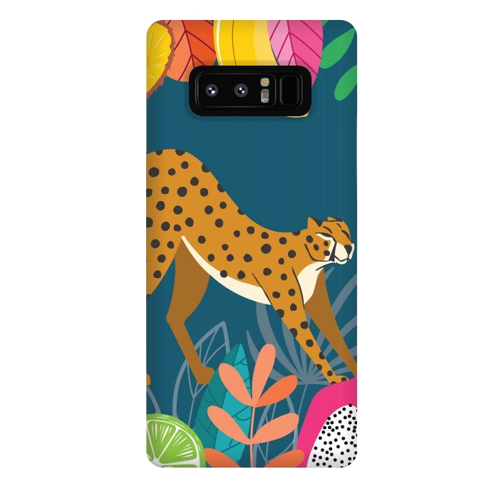 Galaxy Note 8 StrongFit Cheetah stretching in the wild by Jelena Obradovic