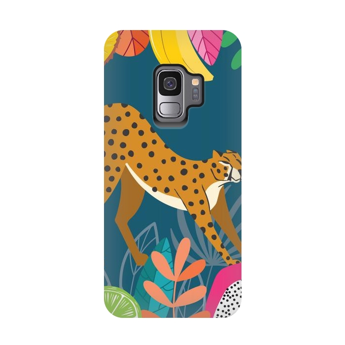 Galaxy S9 StrongFit Cheetah stretching in the wild by Jelena Obradovic