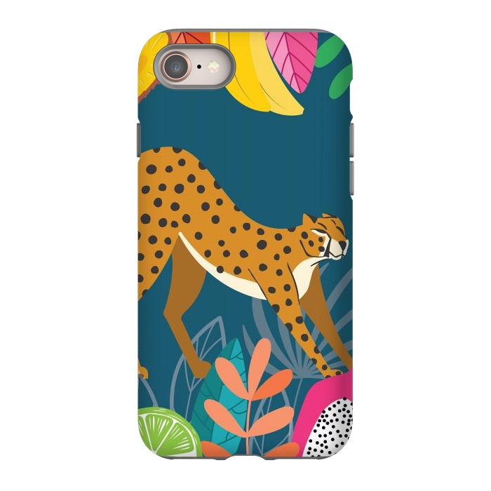 iPhone 8 StrongFit Cheetah stretching in the wild by Jelena Obradovic