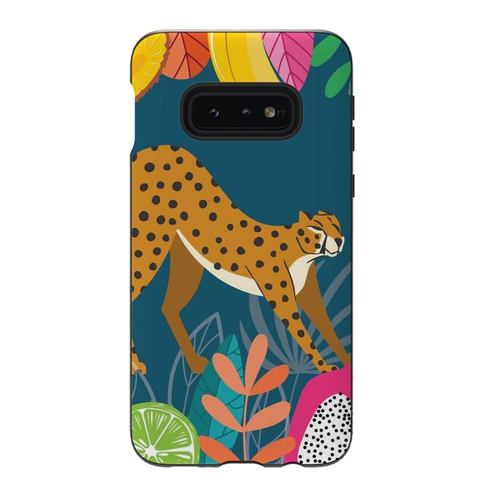 Galaxy S10e StrongFit Cheetah stretching in the wild by Jelena Obradovic