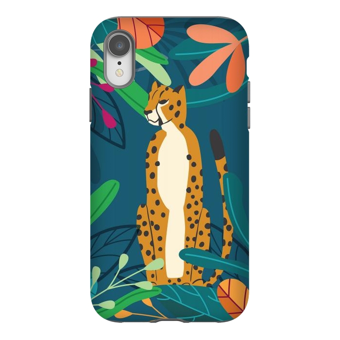 iPhone Xr StrongFit Cheetah chilling by Jelena Obradovic