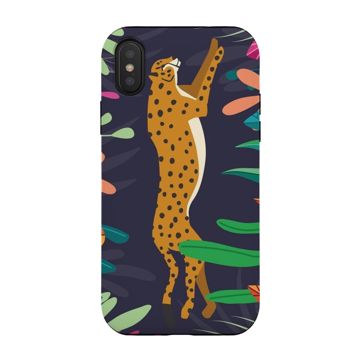 iPhone Xs / X StrongFit Cheetah running by Jelena Obradovic