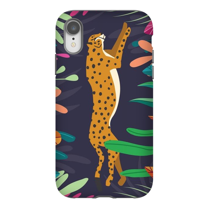 iPhone Xr StrongFit Cheetah running by Jelena Obradovic