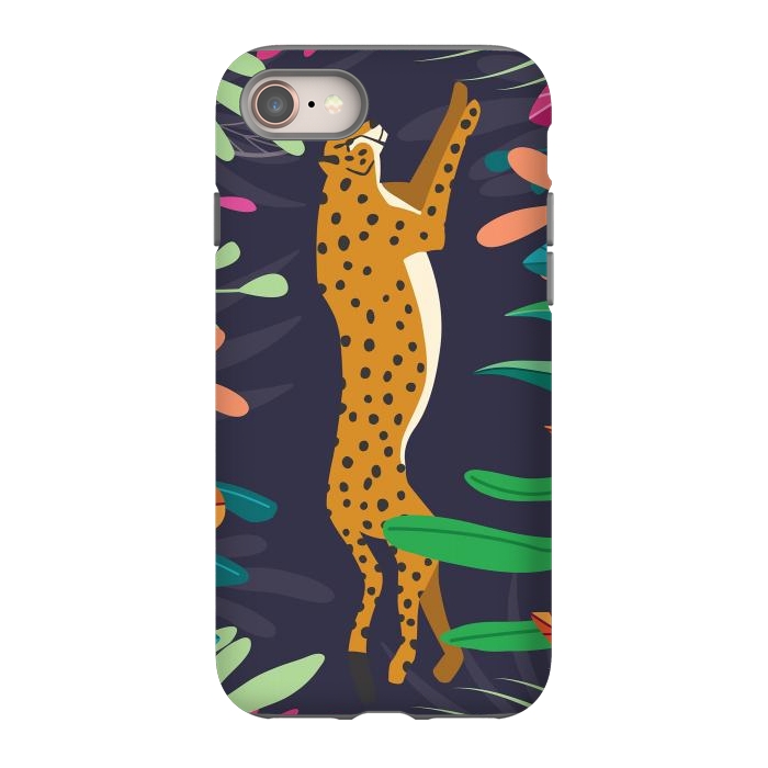 iPhone SE StrongFit Cheetah running by Jelena Obradovic
