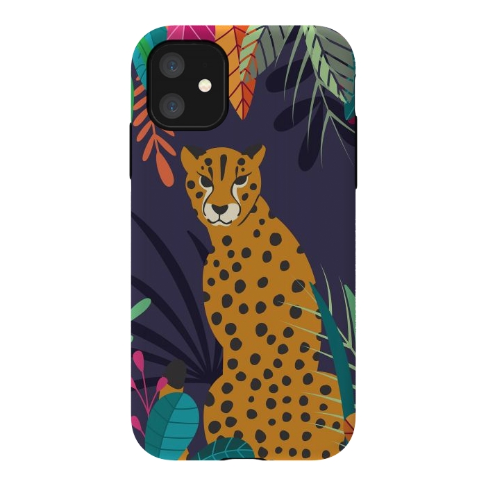 iPhone 11 StrongFit Cheetah sitting in the wild by Jelena Obradovic