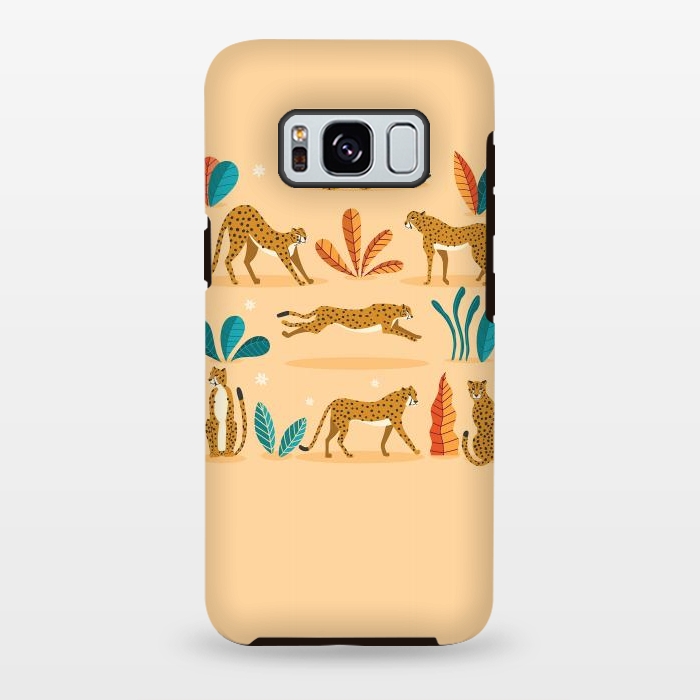 Galaxy S8 plus StrongFit Cheetahs beige by Jelena Obradovic