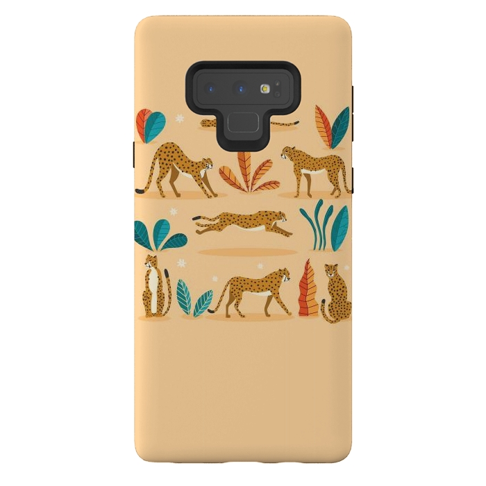 Galaxy Note 9 StrongFit Cheetahs beige by Jelena Obradovic