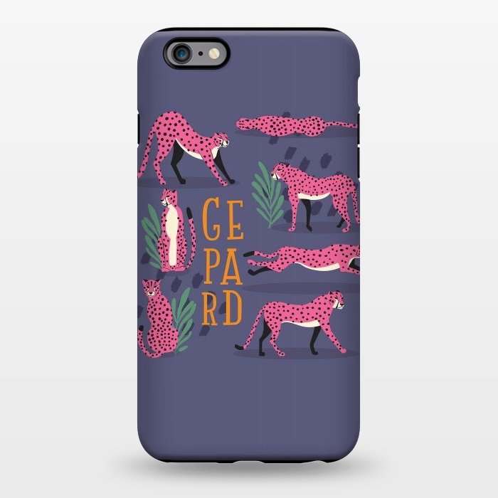 iPhone 6/6s plus StrongFit Cheetahs on purple by Jelena Obradovic