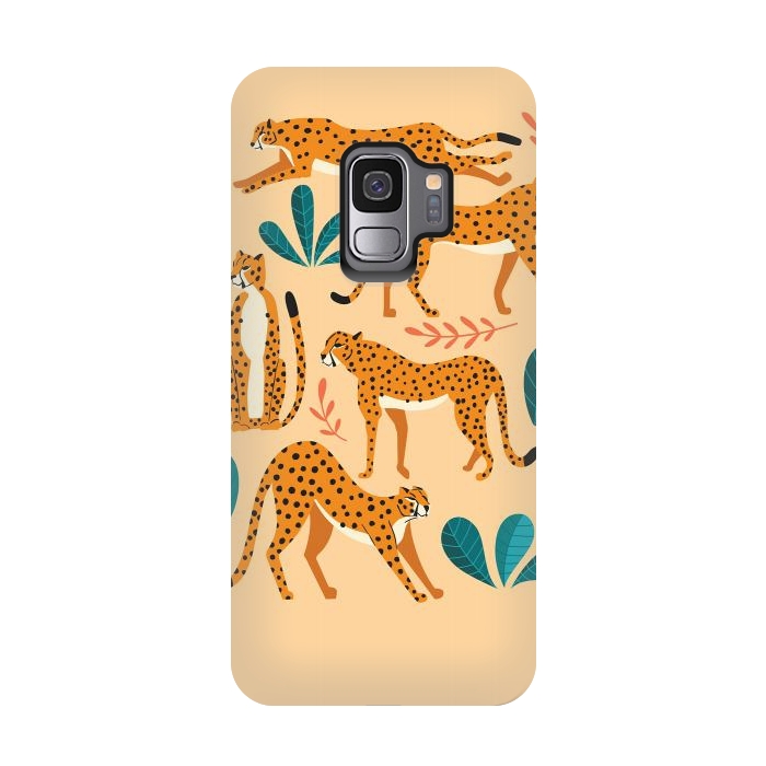 Galaxy S9 StrongFit Cheetahs beige 02 by Jelena Obradovic