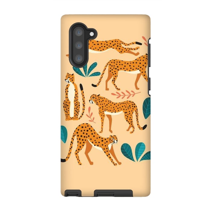 Galaxy Note 10 StrongFit Cheetahs beige 02 by Jelena Obradovic