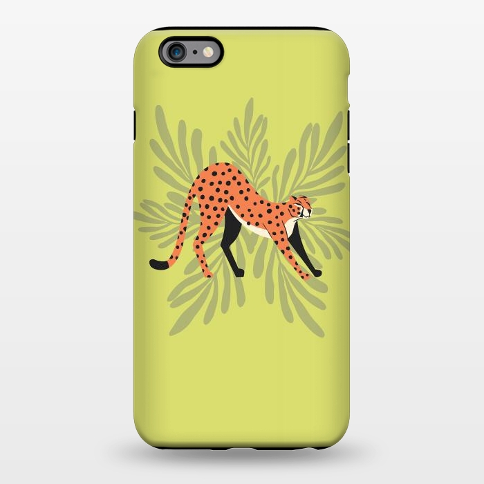 iPhone 6/6s plus StrongFit Cheetah stretching mint by Jelena Obradovic