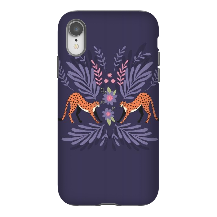 iPhone Xr StrongFit Cheetahs pair purple by Jelena Obradovic