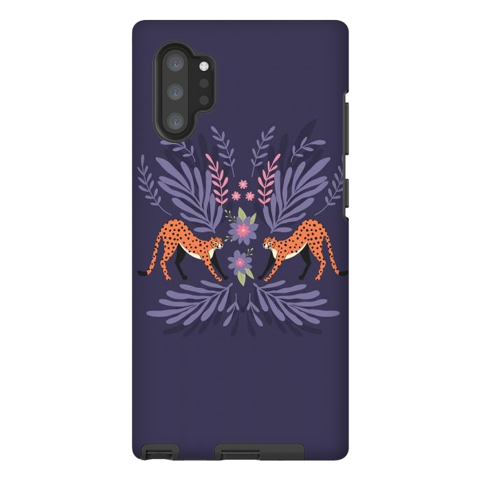 Galaxy Note 10 plus StrongFit Cheetahs pair purple by Jelena Obradovic