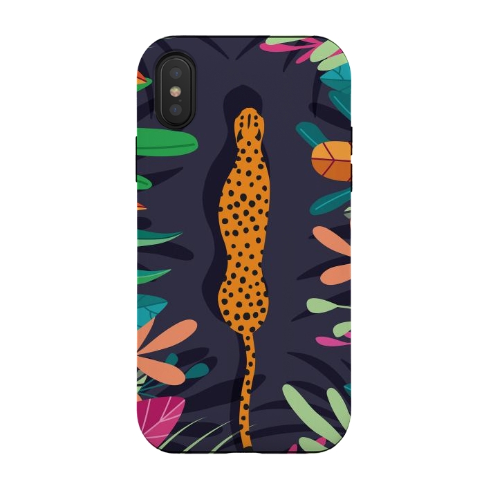 iPhone Xs / X StrongFit Cheetah walking in the wild by Jelena Obradovic
