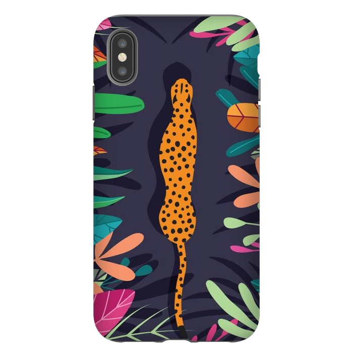 iPhone Xs Max StrongFit Cheetah walking in the wild by Jelena Obradovic