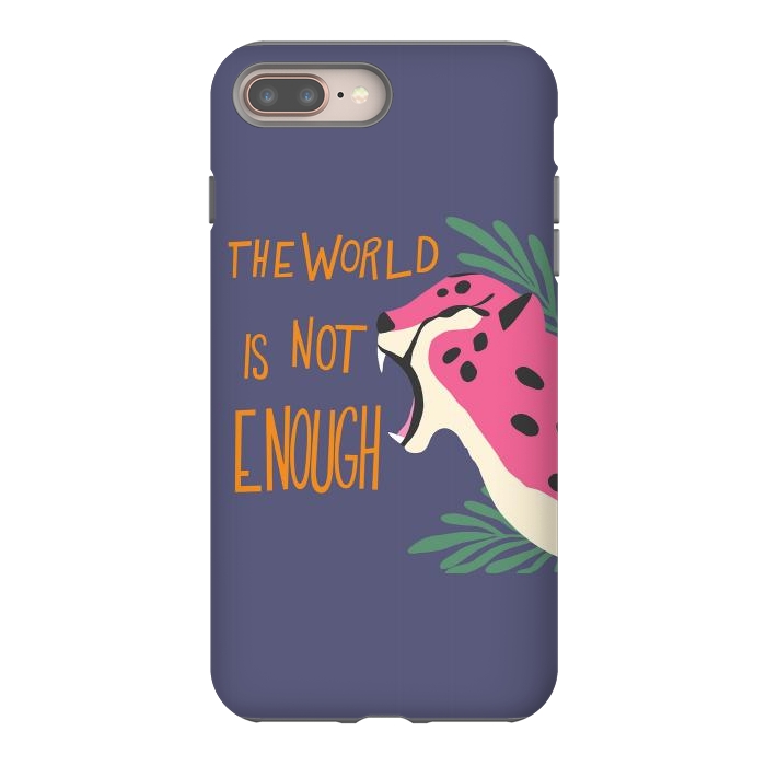 iPhone 7 plus StrongFit Cheetah - the world is not enough, purple by Jelena Obradovic