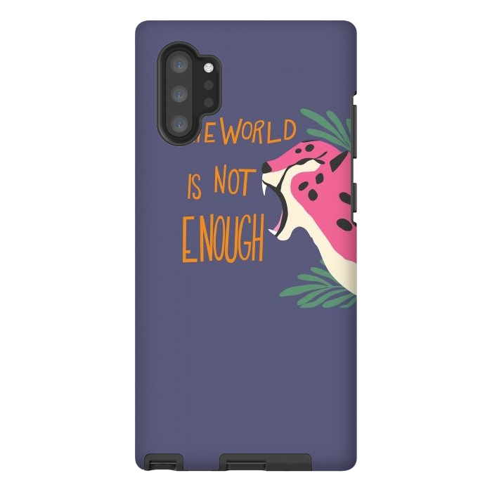 Galaxy Note 10 plus StrongFit Cheetah - the world is not enough, purple by Jelena Obradovic