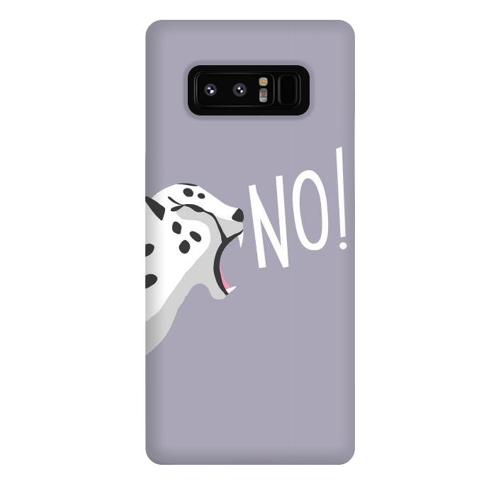 Galaxy Note 8 StrongFit Cheetah roaring NO, purple by Jelena Obradovic