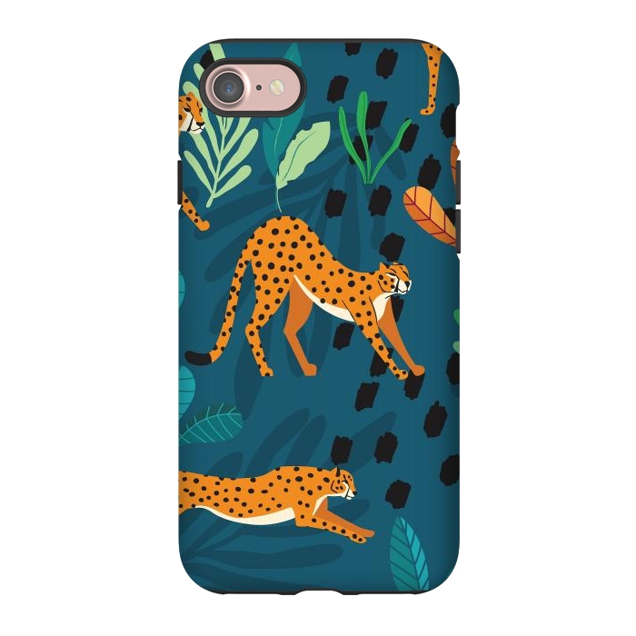 iPhone 7 StrongFit Cheetah pattern 01 by Jelena Obradovic