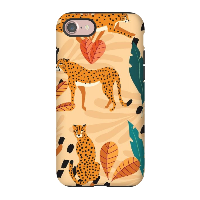 iPhone 7 StrongFit Cheetah pattern 03 by Jelena Obradovic