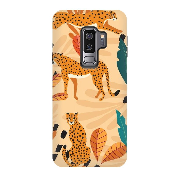 Galaxy S9 plus StrongFit Cheetah pattern 03 by Jelena Obradovic
