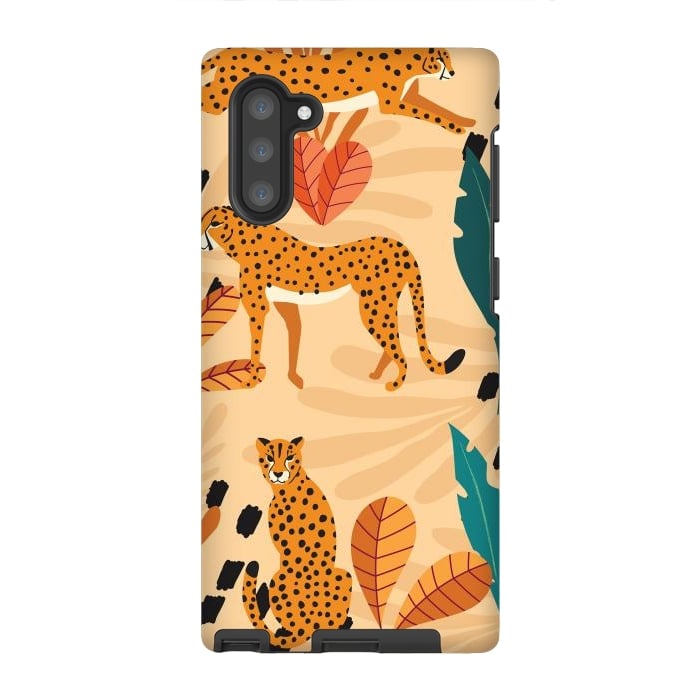 Galaxy Note 10 StrongFit Cheetah pattern 03 by Jelena Obradovic