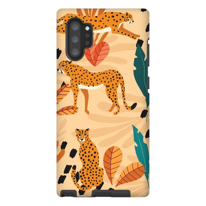 Galaxy Note 10 plus StrongFit Cheetah pattern 03 by Jelena Obradovic