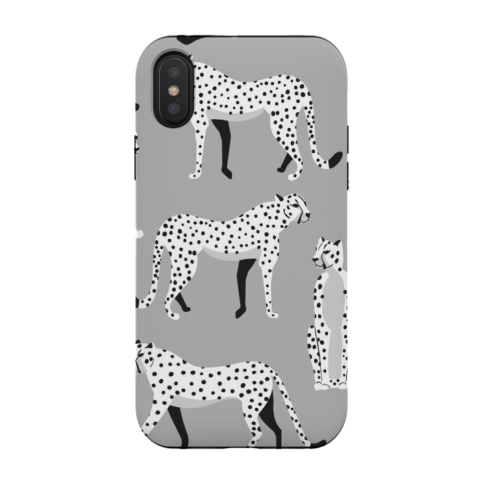 iPhone Xs / X StrongFit Cheetah pattern 04 by Jelena Obradovic
