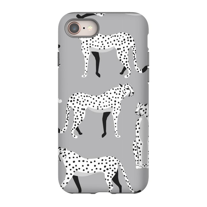 iPhone 8 StrongFit Cheetah pattern 04 by Jelena Obradovic