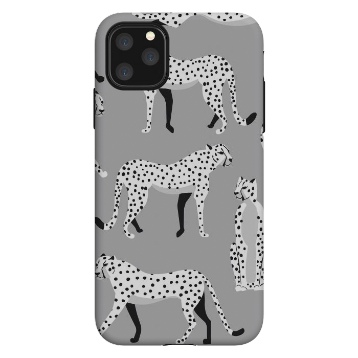 iPhone 11 Pro Max StrongFit Cheetah pattern 04 by Jelena Obradovic