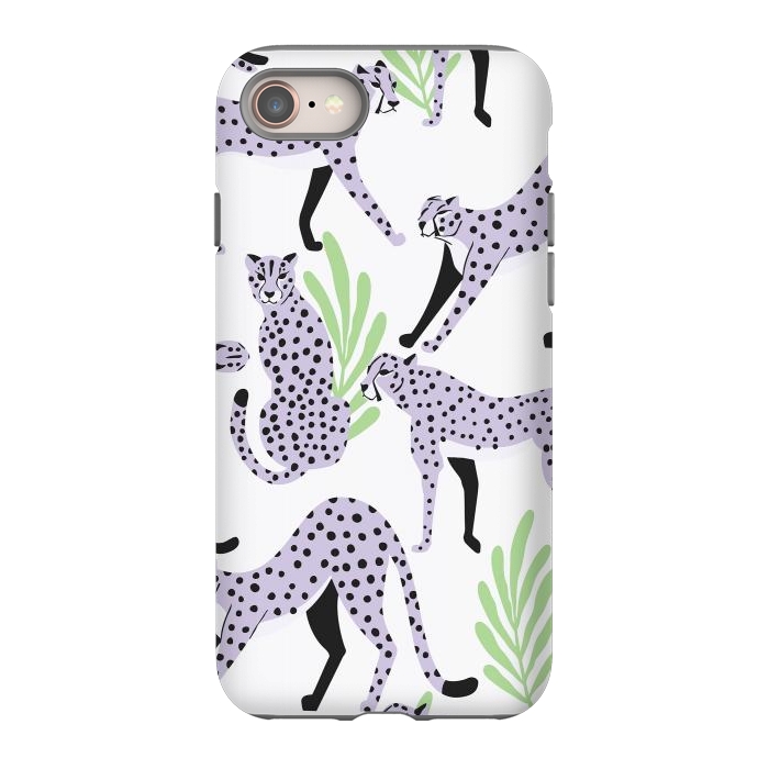 iPhone 8 StrongFit Cheetah pattern 05 by Jelena Obradovic