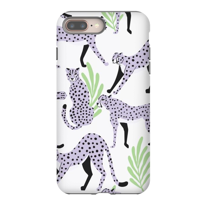 iPhone 8 plus StrongFit Cheetah pattern 05 by Jelena Obradovic