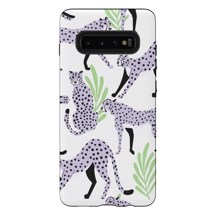 Galaxy S10 plus StrongFit Cheetah pattern 05 by Jelena Obradovic