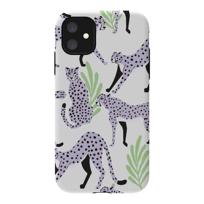 iPhone 11 StrongFit Cheetah pattern 05 by Jelena Obradovic