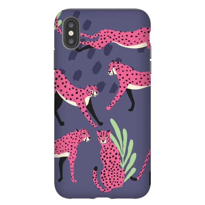 iPhone Xs Max StrongFit Cheetah pattern 06 by Jelena Obradovic