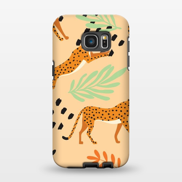 Galaxy S7 EDGE StrongFit Cheetah pattern 07 by Jelena Obradovic