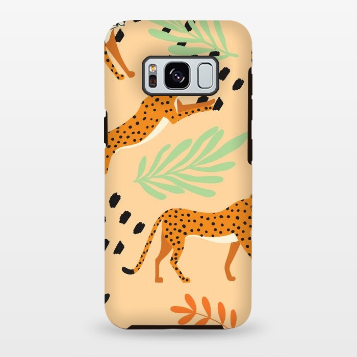 Galaxy S8 plus StrongFit Cheetah pattern 07 by Jelena Obradovic