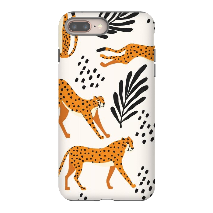 iPhone 7 plus StrongFit Cheetah pattern 09 by Jelena Obradovic